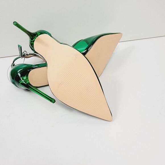 Steve Madden Opar Green Translucent Pointed Toe Stiletto Pump NEW Size 8.5 - Picture 12 of 12